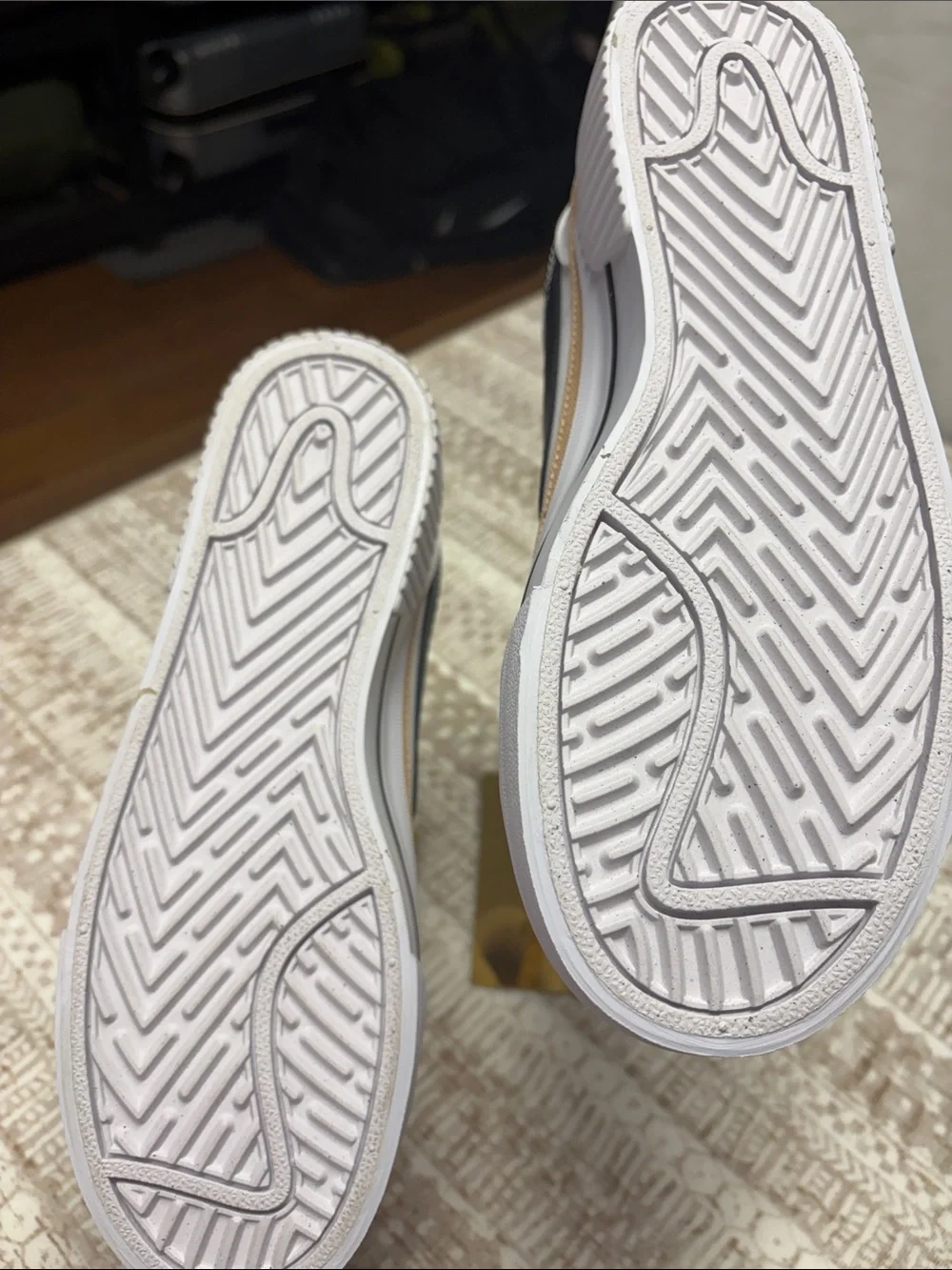 Nike White/Black/Hemp Court Legacy Lift Sneakers